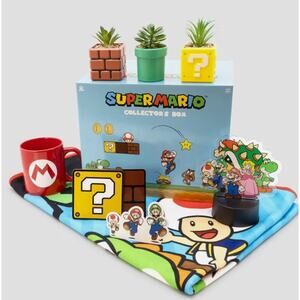 Super Mario Mushroom Kingdom Collector Box NWT